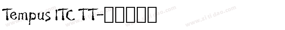 Tempus ITC TT字体转换